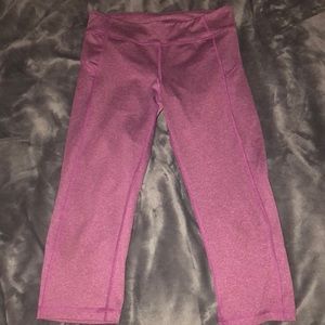 Lavender capri athletic pants